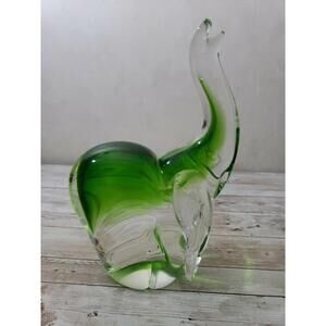 BEAUTIFUL 8½" Tall Hand Blown MURANO Glass Elephant